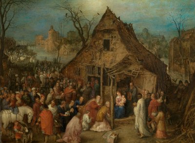 Klanění mudrců od Jan the Elder Brueghel