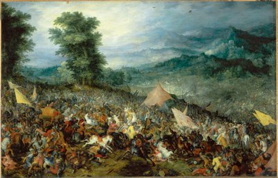 Bitva o Issos ... od Jan the Elder Brueghel