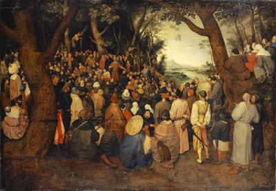 Kázání svatého Jana Křtitele, kolem roku 1598 od Jan the Elder Brueghel