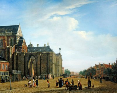Pohled na Amsterdam (olej na plátně) od Jan the Elder Ekels