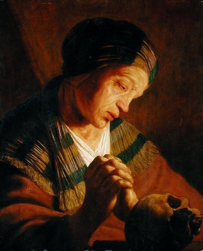 Svatá Máří Magdalena při modlitbě od Jan the Elder attr. to Lievens