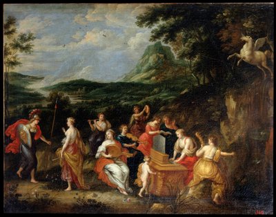 „Pallas Athéna a múzy“, 30. léta 17. století. od Jan van Balen