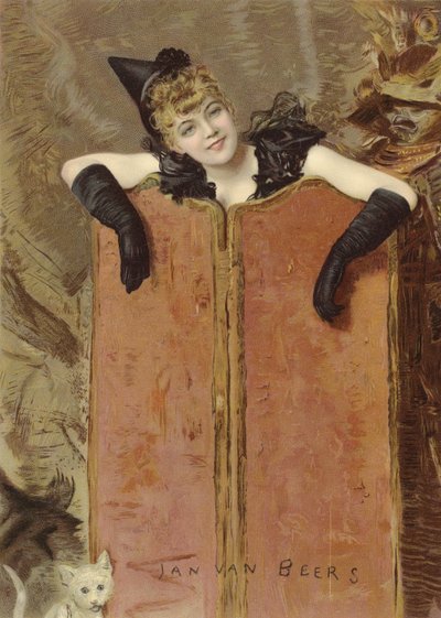 Koťata (chromolitho) od Jan van Beers