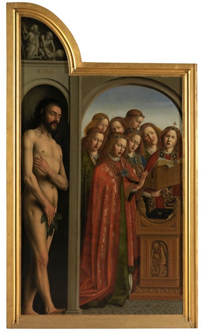 Adam a zpívající andělé od Jan van Eyck