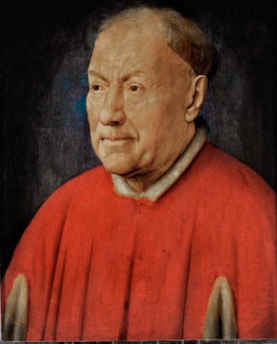 Kardinál Niccolo Albergati, papežský vyslanec ve španělském Nizozemí ... (olej na dubovém dřevě) od Jan van Eyck