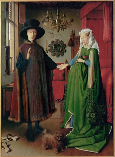 Portrét Giovanniho Arnolfiniho a jeho manželky, dříve známý jako "Arnolfiniho svatba od Jan van Eyck