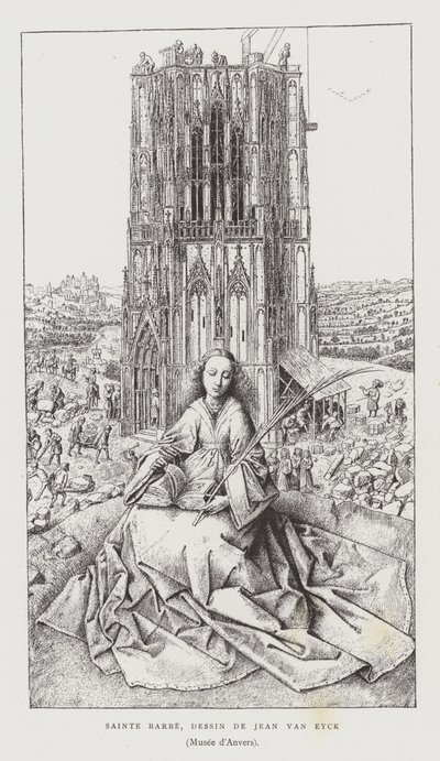 Svatá Barbora, 1437 od Jan van Eyck