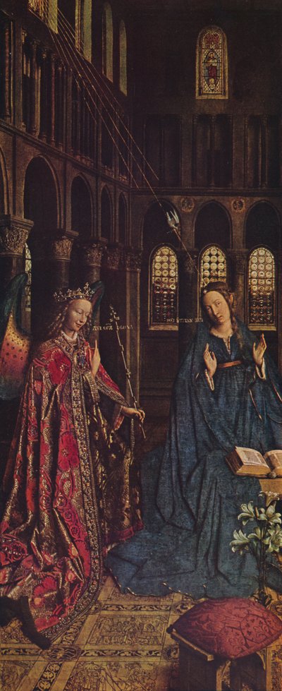 Zvěstování, 1434-1436 od Jan van Eyck
