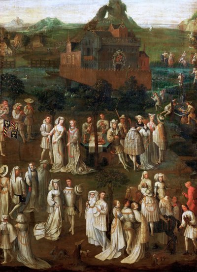 Sňatek Filipa Dobrého s Isabellou Portugalskou v lednu 1430 od Jan van Eyck