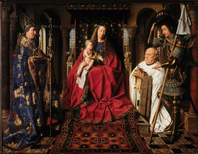 Panna s dítětem s kanovníkem van der Paelem od Jan van Eyck
