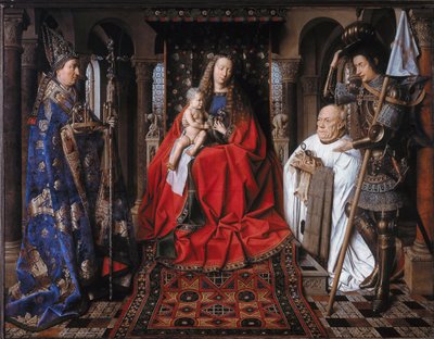 Panna s dítětem s kanovníkem van der Paelem od Jan van Eyck