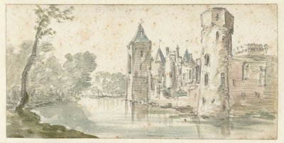 Pohled na hrad Egmond od Jan van Goyen (possibly)