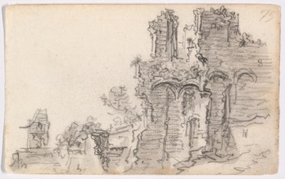 Románská zřícenina od Jan van Goyen