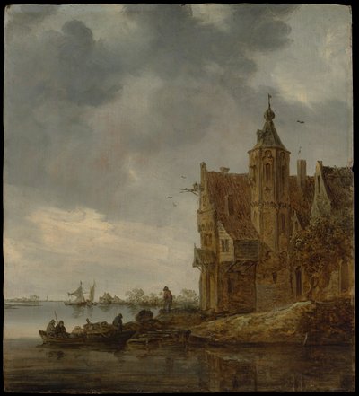 Venkovský dům u vody od Jan van Goyen