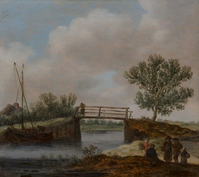 Krajina s mostem, známá jako „Malý most“ od Jan van Goyen