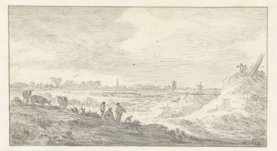 Krajina s postavami na duně od Jan van Goyen