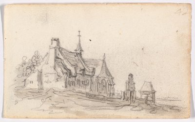 Dům malomocných v Cleves od Jan van Goyen
