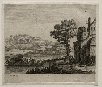 Trajektová loď od Jan van Goyen