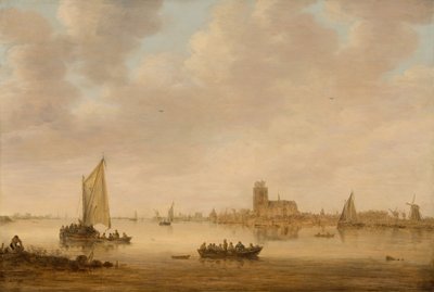 Pohled na Dordrecht z Dordtse Kil, 1644. od Jan van Goyen