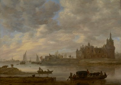 Pohled na hrad Duurstede ve Wijk bij Duurstede od Jan van Goyen
