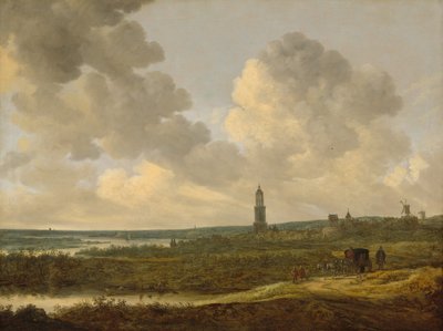 Pohled na Rhenen od Jan van Goyen