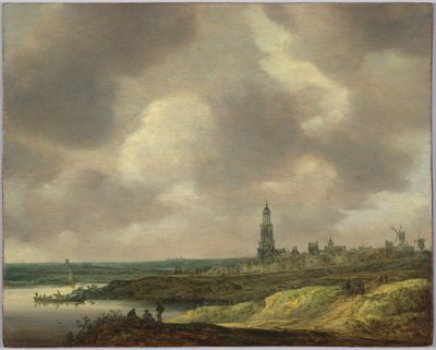 Pohled na Rhenen od Jan van Goyen