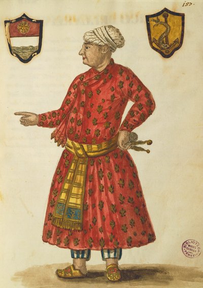Antonio Manunzio v oblasti Mughal, Jan Van Grevenbroeck, rytina od Jan van Grevenbroeck