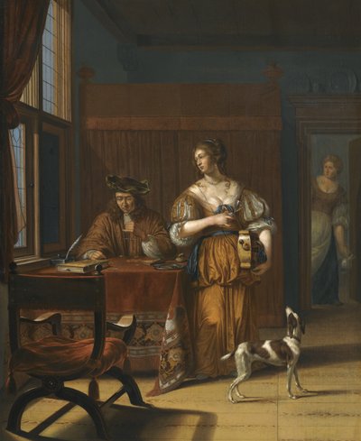 Směnárník, 1675 od Jan van Haensbergen