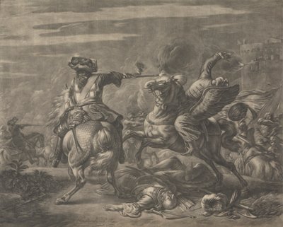 Bitevní scéna – Smrt Turka od Jan van Huchtenburg