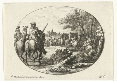 Obléhání města Vojenské scény ze života Ludvíka XIV., krále Francie (název série) od Jan van Huchtenburg