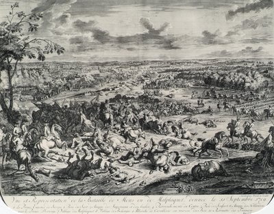 Bojové scény z: Dumont et Rousset, Histoire militaire du Prince Eugene (1663-1736), série osmi rytin od Jan van Huchtenburgh