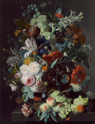 Zátiší s květinami a ovocem, c.1715 od Jan van Huysum