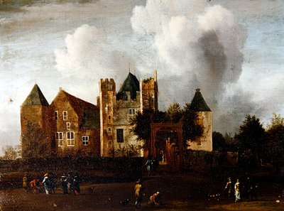 Pohled na hrad Purmerend, poblíž Monnickendam, Waterland, Holandsko od Jan van III Kessel