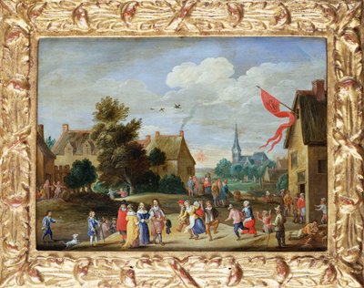 Gentry ve vesnici Kermesse od Jan van Kessel