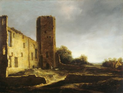 Zřícenina hradu Egmond aan den Hoef u Alkmaaru od Jan van Kessel