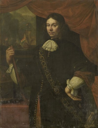 Portrét Cornelis Jacobsz de Boer, kapitán námořnictva od Jan van Neck