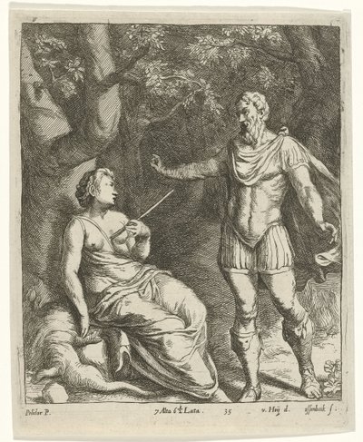 Cephalus en Procris od Jan van Ossenbeeck