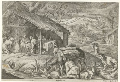 Zima The Four Seasons (název série) od Jan van Ossenbeeck