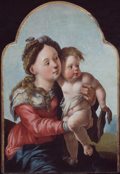 Madona s dítětem, 1527-1530 od Jan van Scorel
