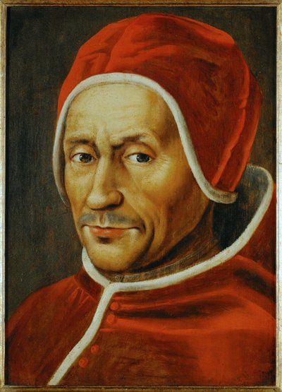 Papež Hadrián VI. ... (malba na dřevě) od Jan van Scorel