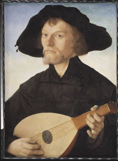 Portrét hráče na loutnu od Jan van Scorel
