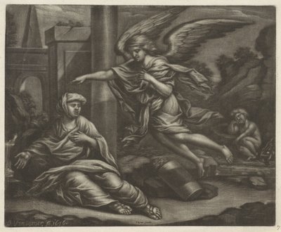 Hagar a Ismael v poušti od Jan van Somer