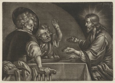 Jídlo v Emauzích od Jan van Somer