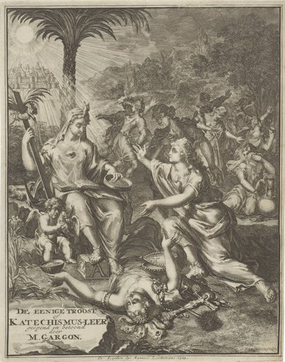 Titulní strana pro: M. Gargon, Jediná útěcha, 1713 od Jan van Vianen