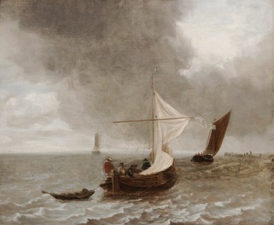 Plachetnice ve vánku od Jan van de Cappelle