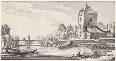 Vesnice u řeky Plaisante krajiny a zábavné básně (název série) od Jan van de Velde (II)