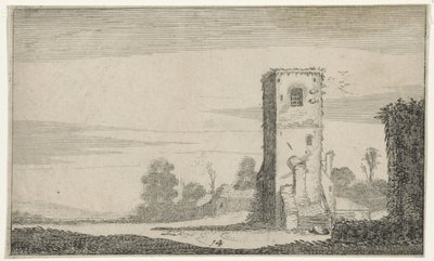 Ruïne van een toren v een krajině Ruiny (název série) (název seriálu) od Jan van de Velde (II)