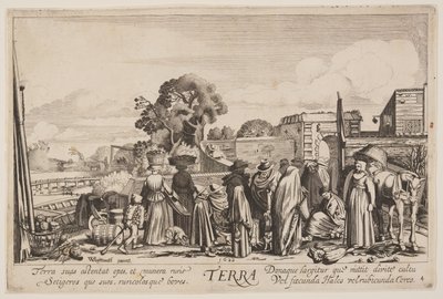 Země, z knihy Čtyři živly od Jan van de Velde II