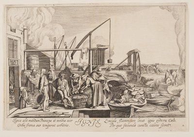 Oheň, z knihy Čtyři živly od Jan van de Velde II
