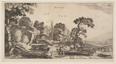 Říjen, z knihy Dvanáct měsíců v roce od Jan van de Velde II